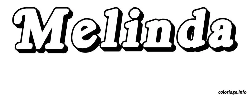Melinda coloring page to print