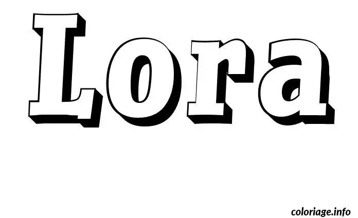 Lora coloring page to print