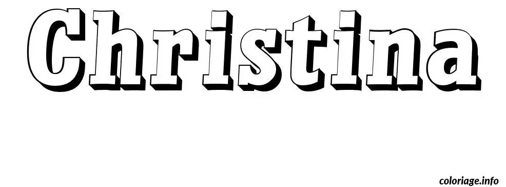 Christina coloring page to print