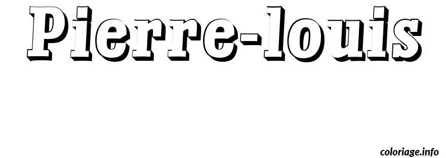 Pierre-Louis Name Coloring Page coloring page to print