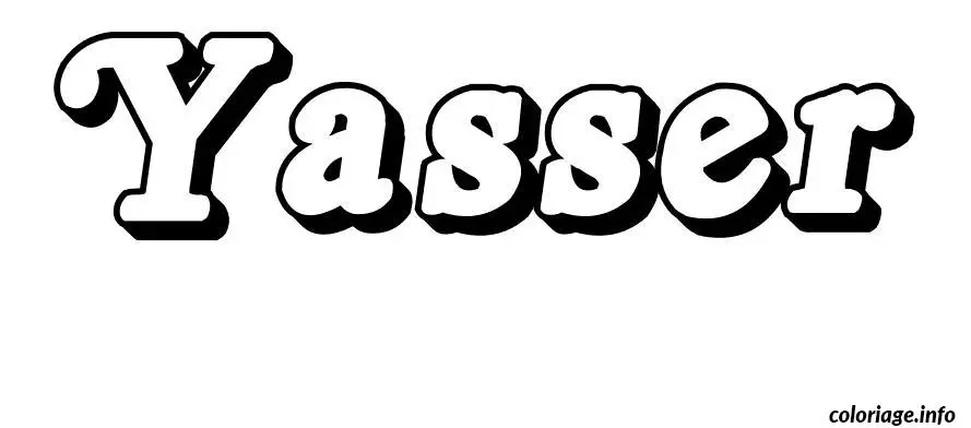 Yasser coloring page to print
