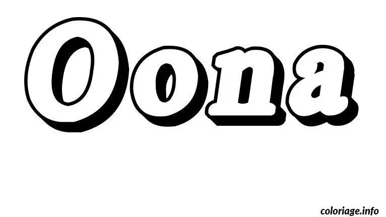 Oona coloring page to print