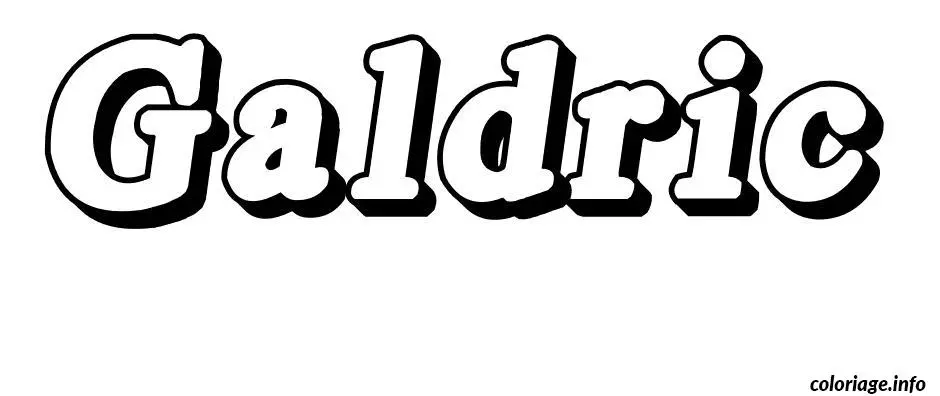 Galdric coloring page to print