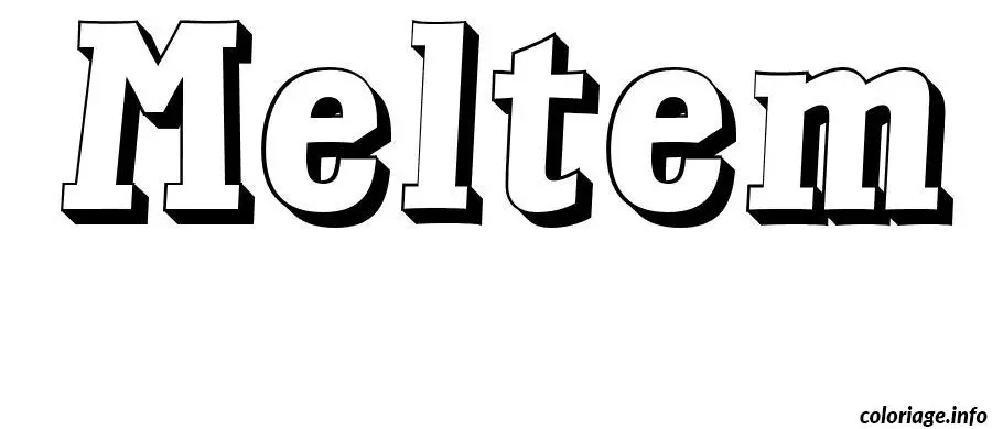 Meltem coloring page to print