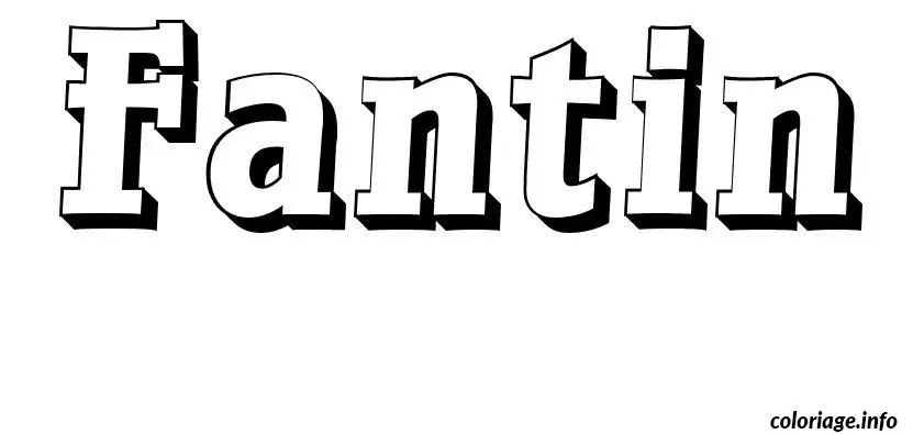 Fantin coloring page to print