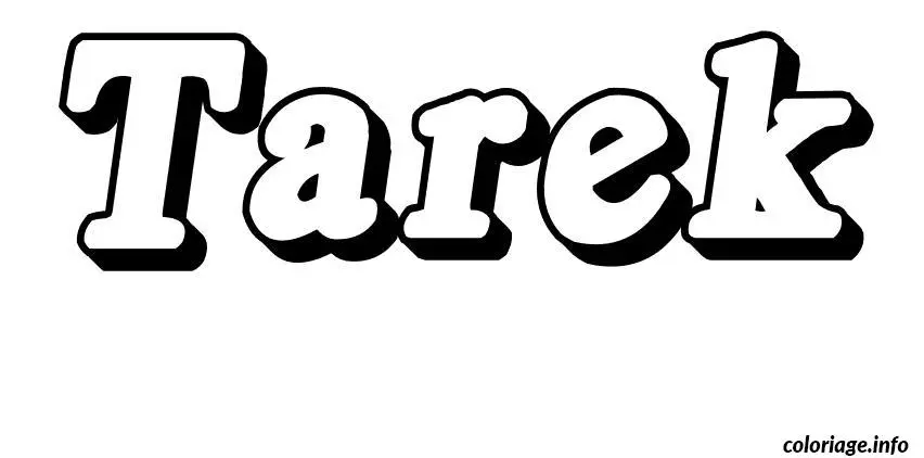 Tarek coloring page to print