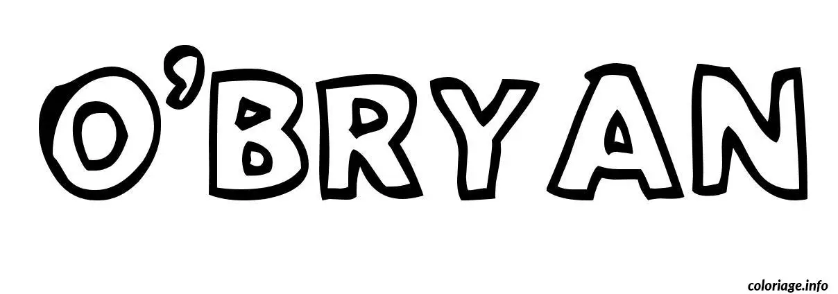 Obryan coloring page to print