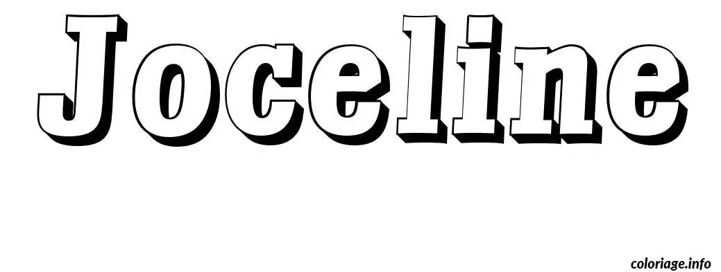Joceline coloring page to print