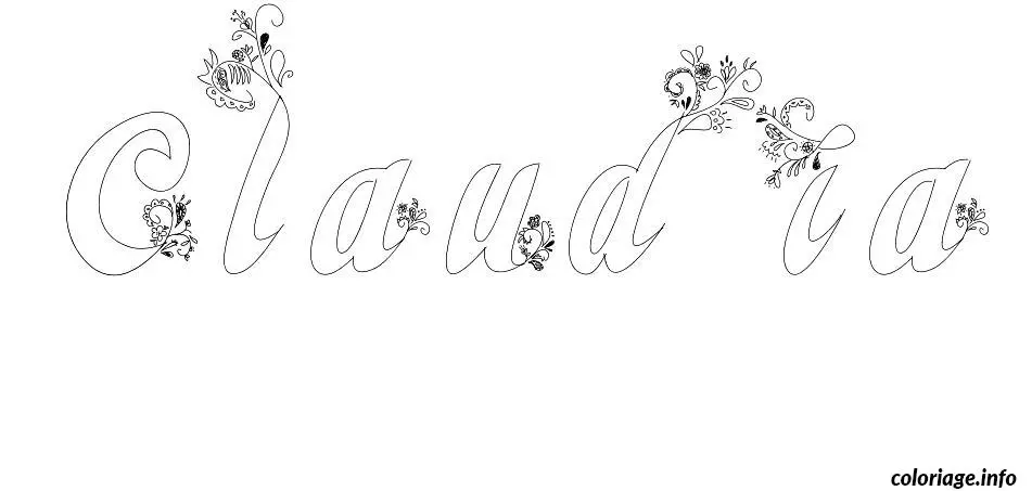 Claudia coloring page to print