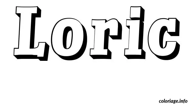 Loric coloring page to print