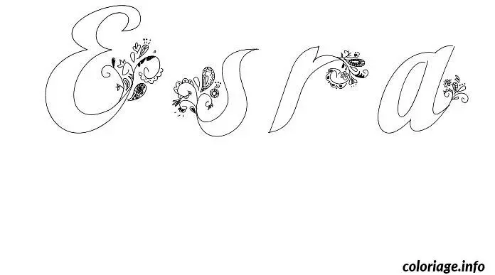 Esra coloring page to print