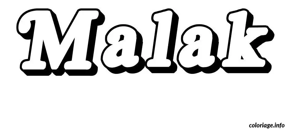 Malak coloring page to print