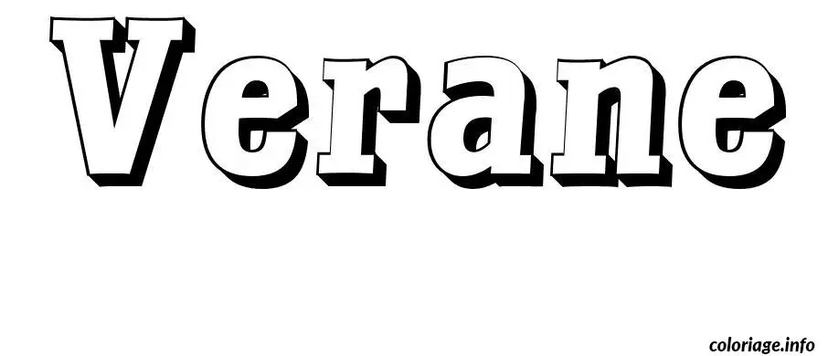 Verane coloring page to print