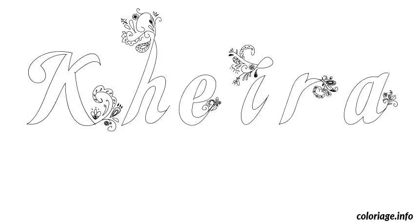 Kheira coloring page to print