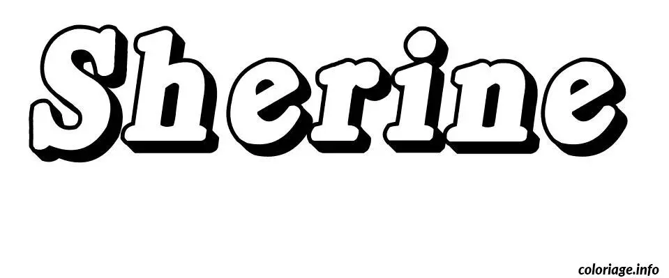 Sherine coloring page to print