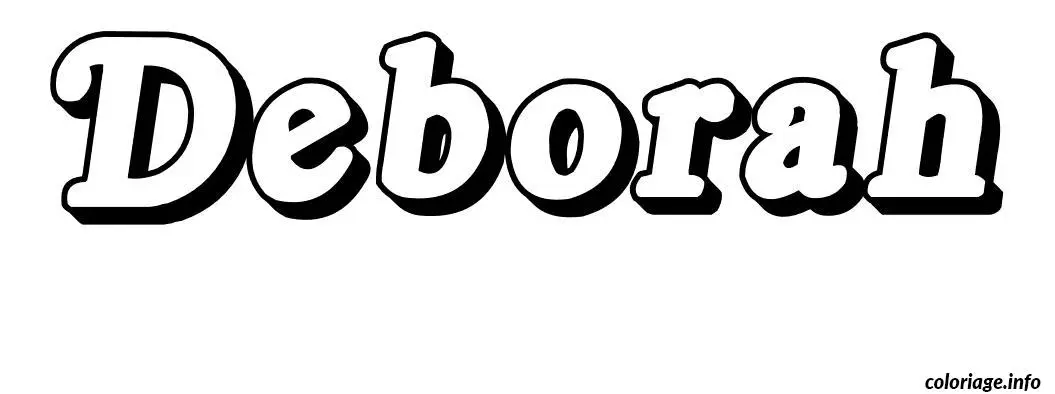 Deborah coloring page to print