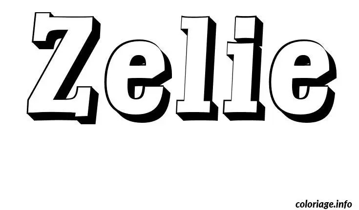 Zelie coloring page to print