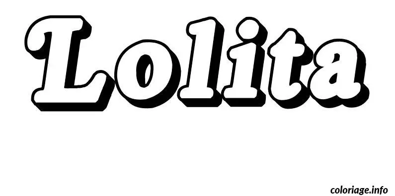 Coloriage Lolita - Prénom à imprimer