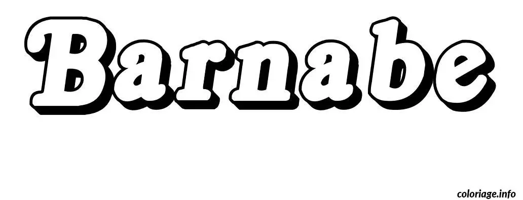 Barnabe coloring page to print