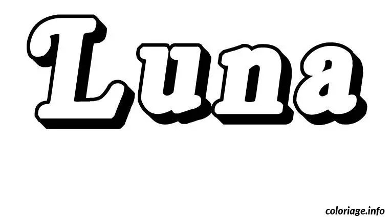 Luna coloring page to print