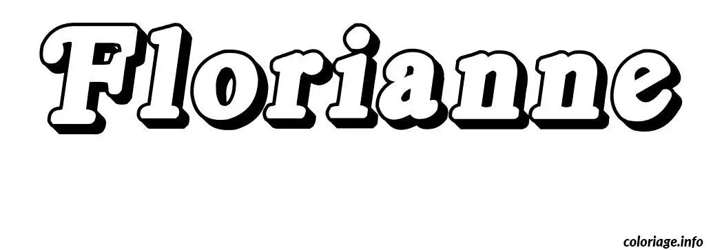 Florianne coloring page to print