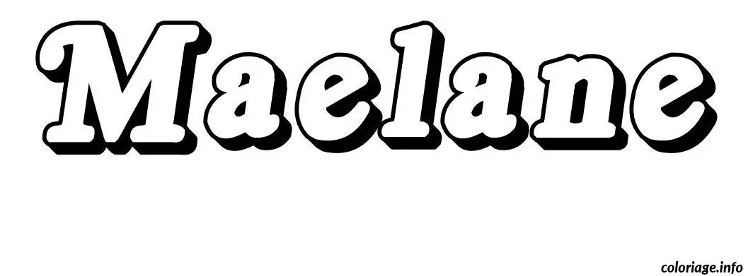 Disegno di Maelane da stampare