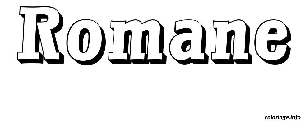 Romane coloring page to print