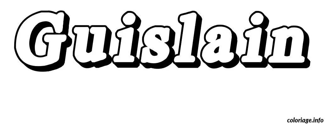Guislain coloring page to print