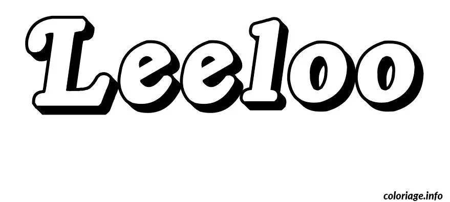 Leeloo coloring page to print