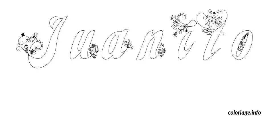 Juanito coloring page to print