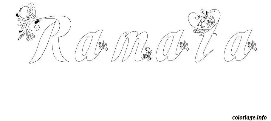 Ramata coloring page to print