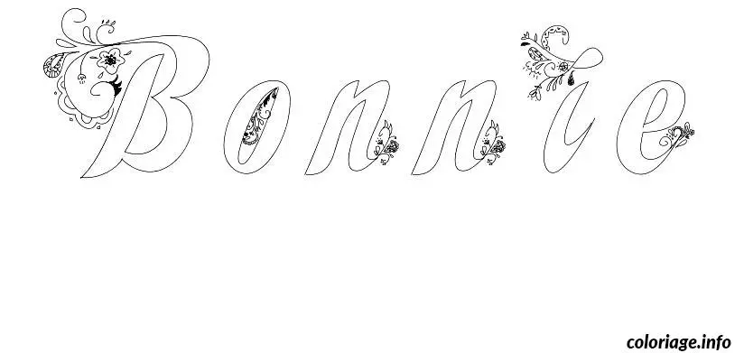 Bonnie coloring page to print