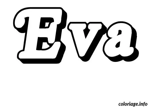 Eva coloring page to print