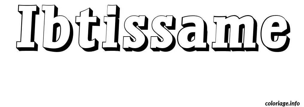 Ibtissame coloring page to print