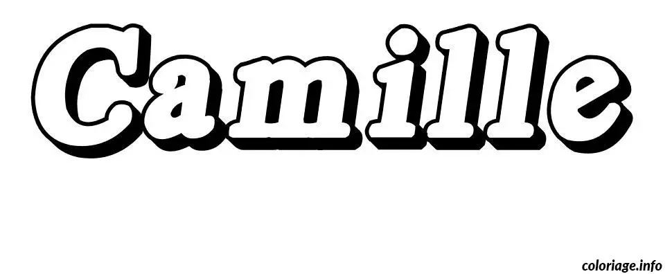 Camille coloring page to print