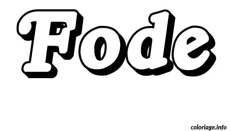 Fode coloring page to print