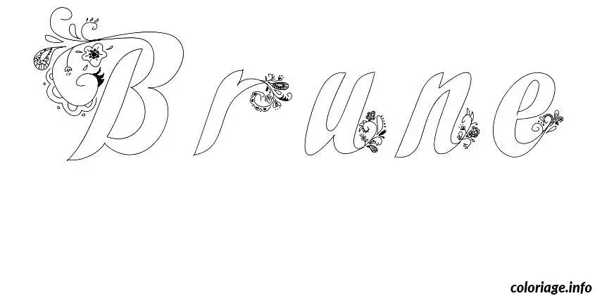 Brune coloring page to print