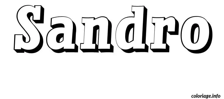 Sandro coloring page to print
