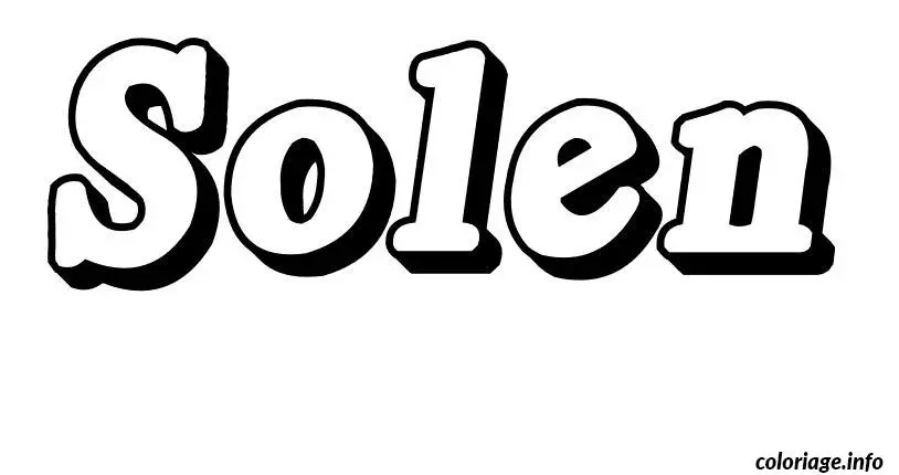 Solen coloring page to print