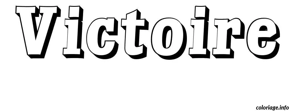 Victoire coloring page to print