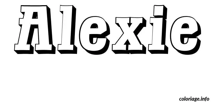 Alexie coloring page to print