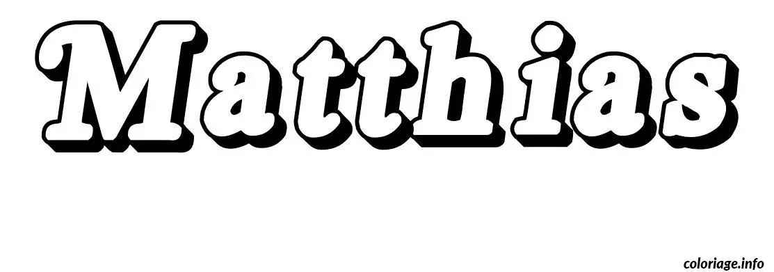 Matthias coloring page to print