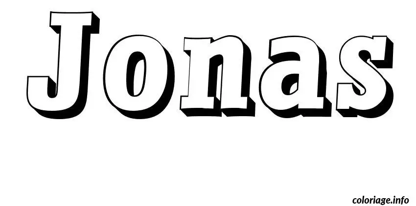 Jonas coloring page to print