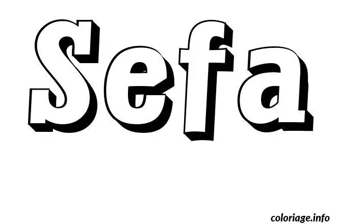 Sefa coloring page to print