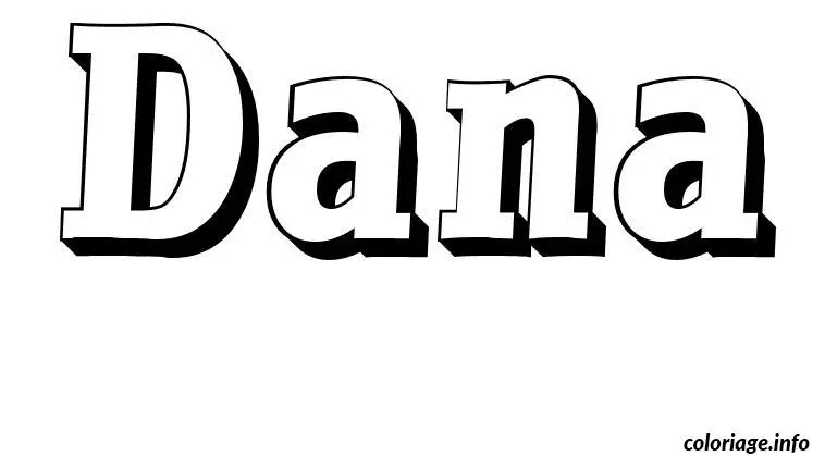 Dana coloring page to print