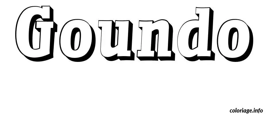 Goundo coloring page to print