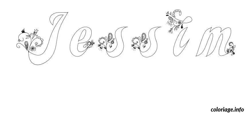 Jessim coloring page to print