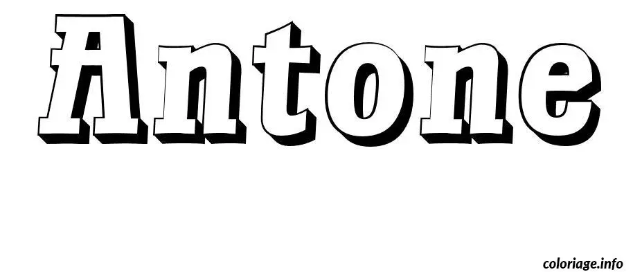 Antone coloring page to print
