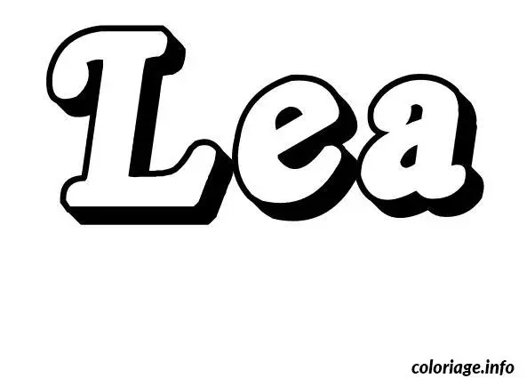 Léa coloring page to print
