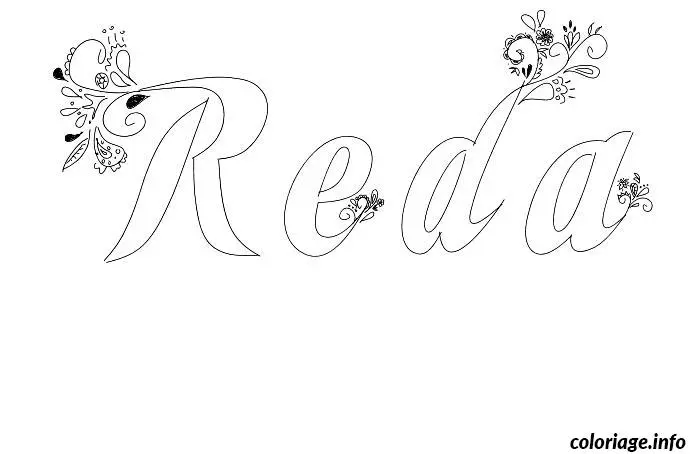 Reda coloring page to print